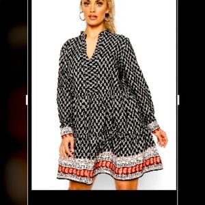 Paisley tiered dress